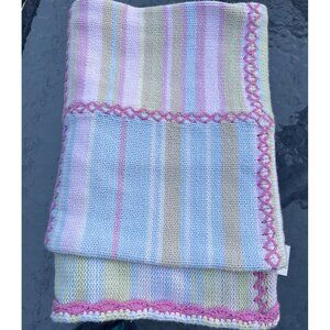 Pottery Barn Kids Pastel Striped Blanket